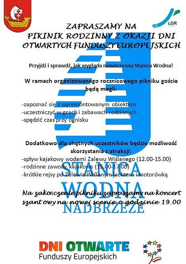 Zdjęcie numer 1 w artykule: Dni Otwarte Funduszy Europejskich w Stanicy Wodnej w Nadbrzeżu